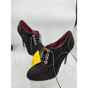Vintage John Richmond "It's Only Rock N' Roll" 4" Black/Red High Heels